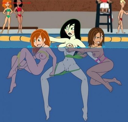 Kim Possible Lesbian Hentai - Shego was not expecting that Kim and Bonnie were a lesbians until they got  in the pool togetherâ€¦ â€“ Kim Possible Porn